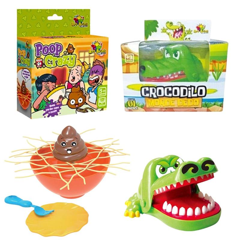 Crocodilo Morde Dedo + Jogo Poop Crazy - Art Brink - Outros Jogos